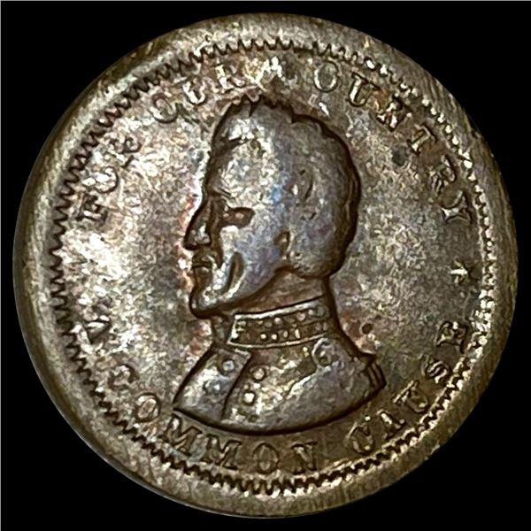 1861-5 Civil War Token, Die Error CLOSELY