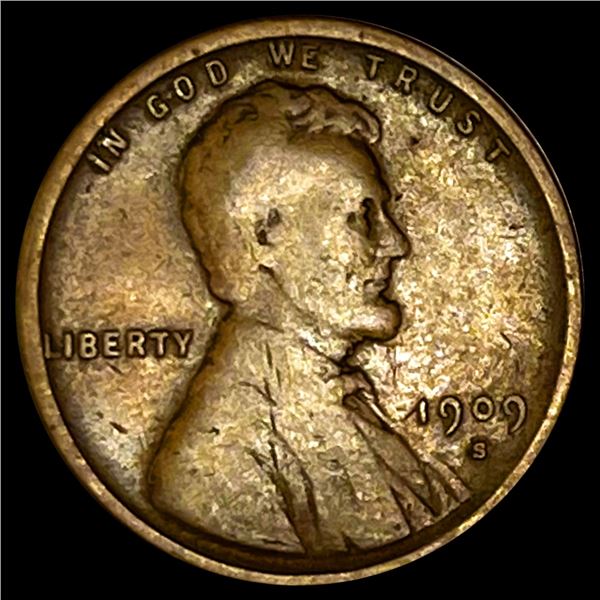 1909-S VDB Wheat Cent NEARLY UNCIRCULATED