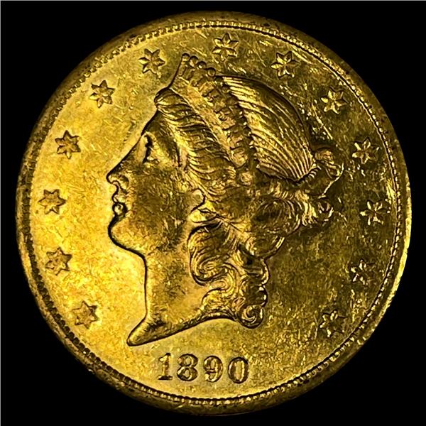 1890-S $20 Gold Double Eagle UNCIRCULATED