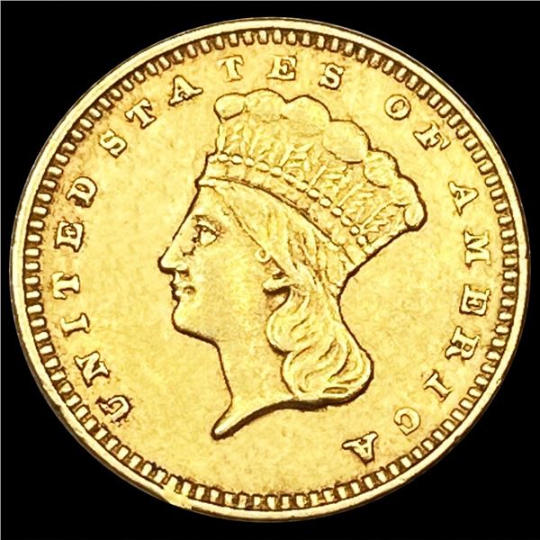 1874 Ty 3 Rare Gold Dollar UNCIRCULATED