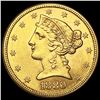 Image 1 : 1880-S $5 Gold Half Eagle UNCIRCULATED