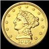 Image 1 : 1902 $2.50 Gold Quarter Eagle UNCIRCULATED
