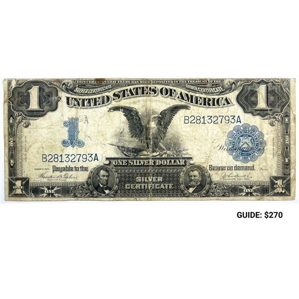 1899 US $1 Silver Certificate Blue Seal -