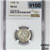 Image 1 : 1928 Buffalo Nickel NGC-MS64