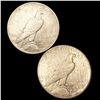 Image 2 : (2) Peace Dollars NEARLY UNCIRCULATED