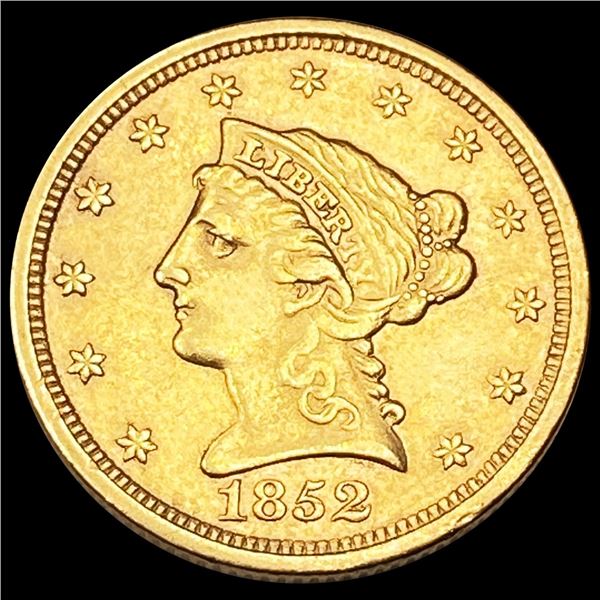 1852 $2.50 Gold Quarter Eagle ABOUT UNCIRCULATED