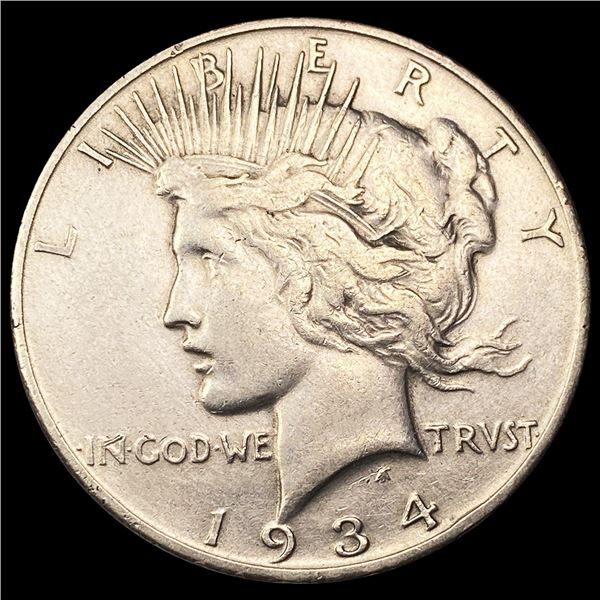 1934-S Silver Peace Dollar NEARLY UNCIRCULATED