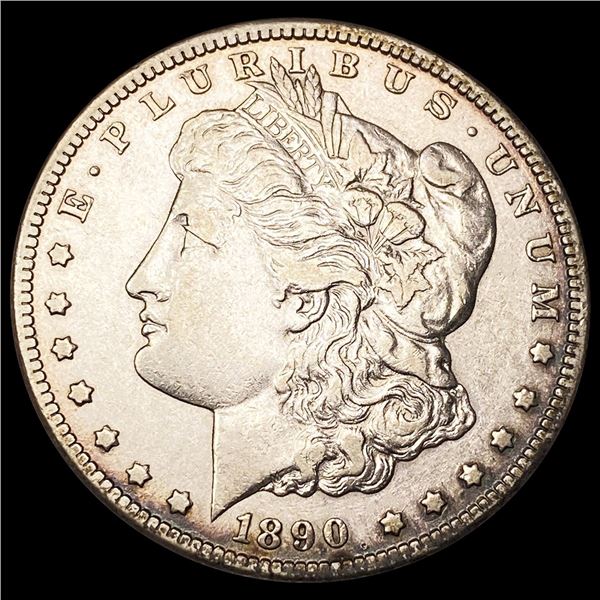 1890-CC Morgan Silver Dollar NEARLY UNCIRCULATED