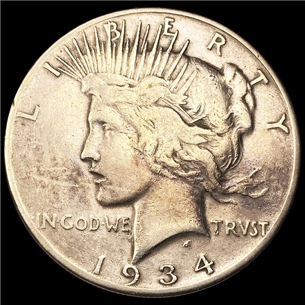 1934-S Silver Peace Dollar LIGHTLY CIRCULATED