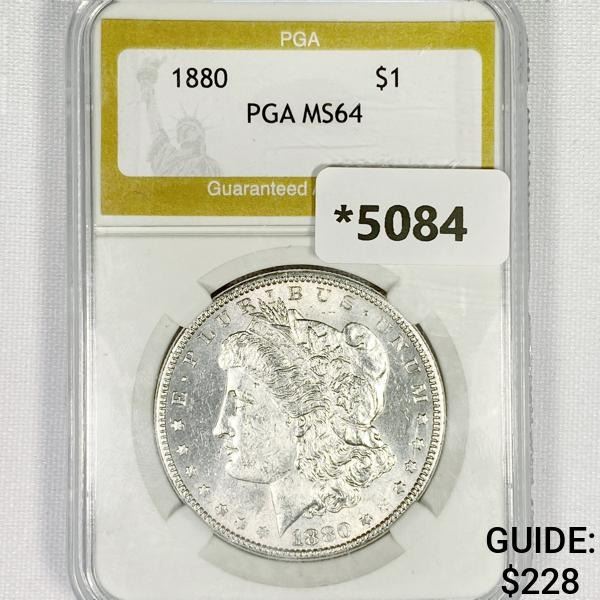 1880 Morgan Silver Dollar PGA-MS64
