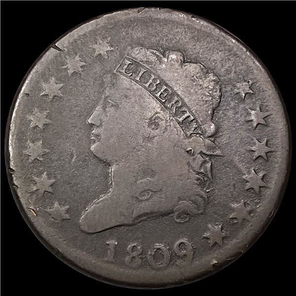 1809 Large Cent LIGHTLY CIRCULATED