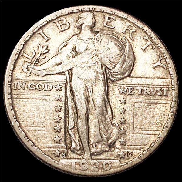 1920-S Standing Liberty Quarter NEARLY UNC