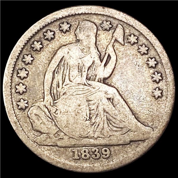 1839-O Seated Liberty Dime LIGHTLY CIRCULATED