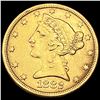 Image 1 : 1882 $5 Gold Half Eagle UNCIRCULATED