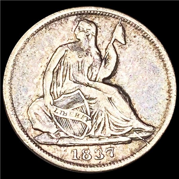 1837 Seated Liberty Half Dime UNCIRCULATED