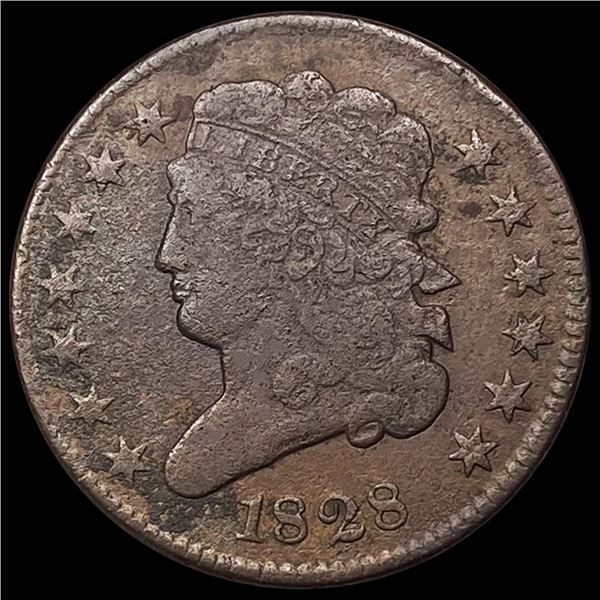 1828 Classic Head Half Cent LIGHTLY CIRCULATED