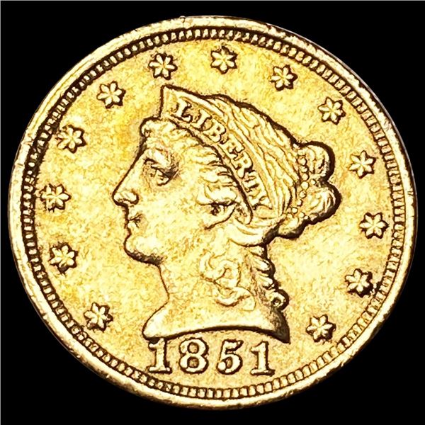 1851 $2.50 Gold Quarter Eagle CLOSELY