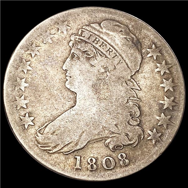 1808 Capped Bust Half Dollar NICELY CIRCULATED