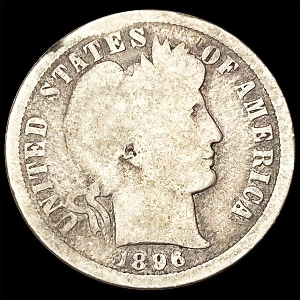 1896-O Barber Dime NICELY CIRCULATED