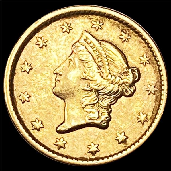 1853 Rare Gold Dollar NEARLY UNCIRCULATED