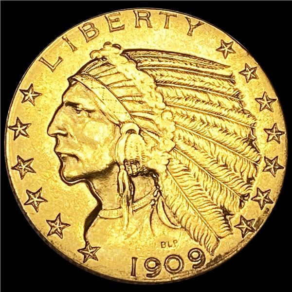 1909-D $5 Gold Half Eagle UNCIRCULATED