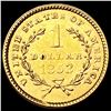 Image 2 : 1853 Rare Gold Dollar UNCIRCULATED