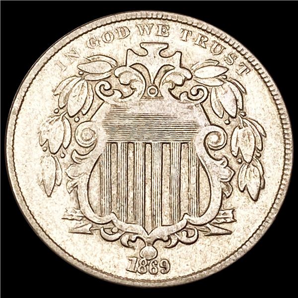 1869 Shield Nickel CLOSELY UNCIRCULATED