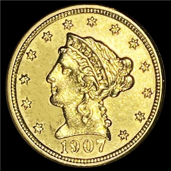 1907 $2.50 Gold Quarter Eagle UNCIRCULATED