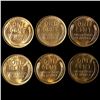 Image 2 : (6) Wheat Cents UNCIRCULATED