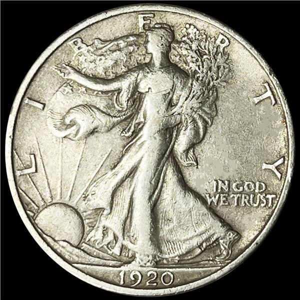 1920-S Walking Liberty Half Dollar ABOUT UNC