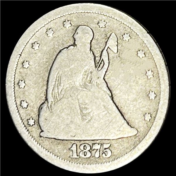 1875-S Twenty Cent Piece NICELY CIRCULATED