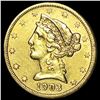 Image 1 : 1903-S $5 Gold Half Eagle UNCIRCULATED