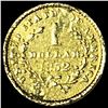 Image 2 : 1852 Rare Gold Dollar NEARLY UNCIRCULATED
