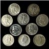 Image 1 : (10) Misc Half Dollars CLOSELY UNCIRCULATED