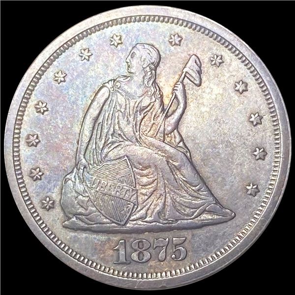 1875-S Twenty Cent Piece NEARLY UNCIRCULATED