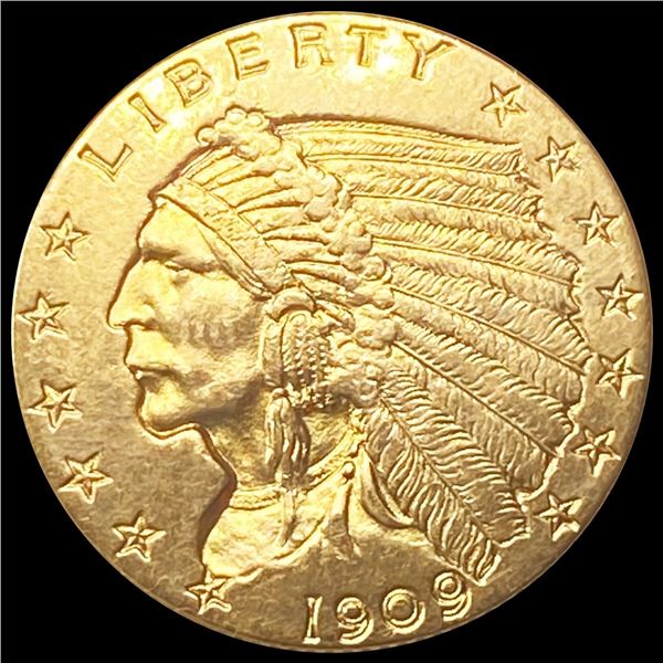 1909 $2.50 Gold Quarter Eagle UNCIRCULATED
