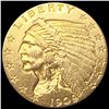 Image 1 : 1909 $2.50 Gold Quarter Eagle UNCIRCULATED