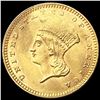Image 1 : 1862 Ty 3 Rare Gold Dollar UNCIRCULATED