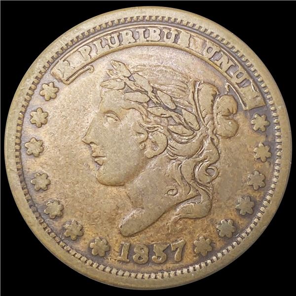1857 Hard Times Token LIGHTLY CIRCULATED