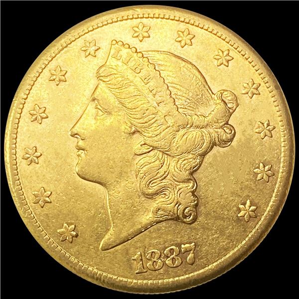 1887-S $20 Gold Double Eagle UNCIRCULATED