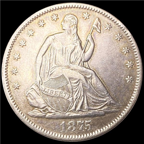 1875-S Seated Liberty Half Dollar UNCIRCULATED