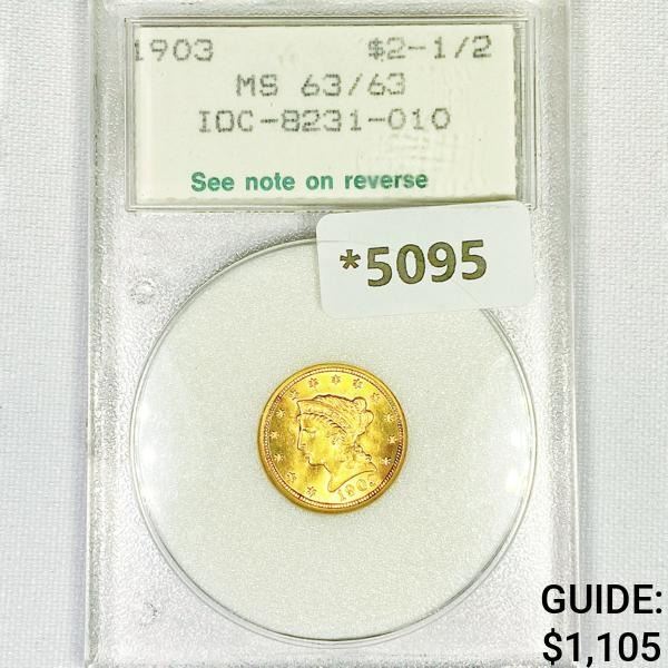 1903 $2.50 Gold Quarter Eagle NCI-MS63