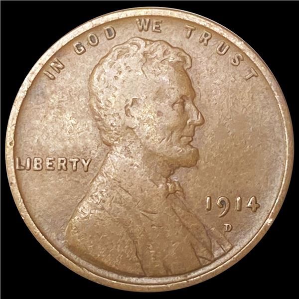 1914-D Wheat Cent CLOSELY UNCIRCULATED