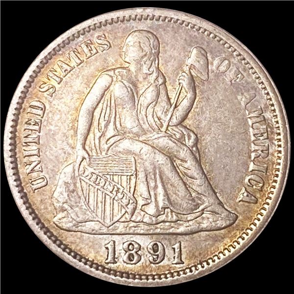 1891 Seated Liberty Dime UNCIRCULATED