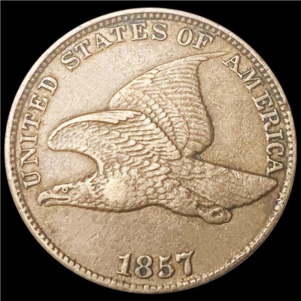 1857 Flying Eagle Cent CLOSELY UNCIRCULATED