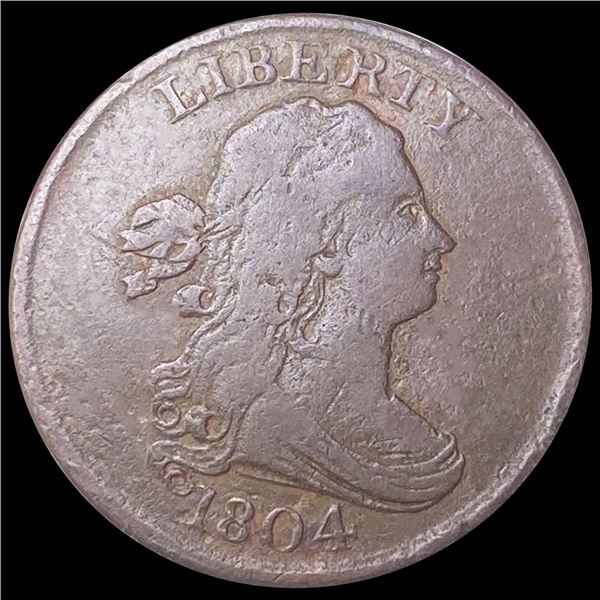 1804 Draped Bust Half Cent NICELY CIRCULATED