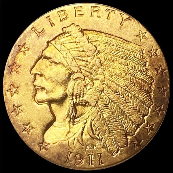 1911 $2.50 Gold Quarter Eagle UNCIRCULATED