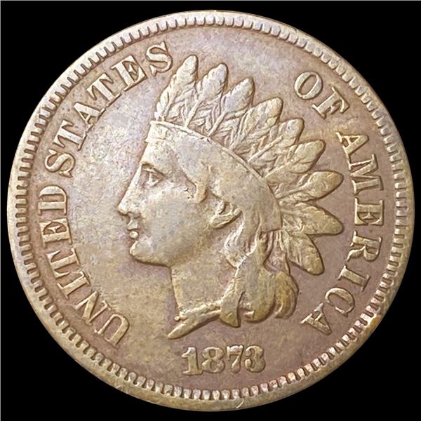 1873 Indian Head Cent ABOUT UNCIRCULATED