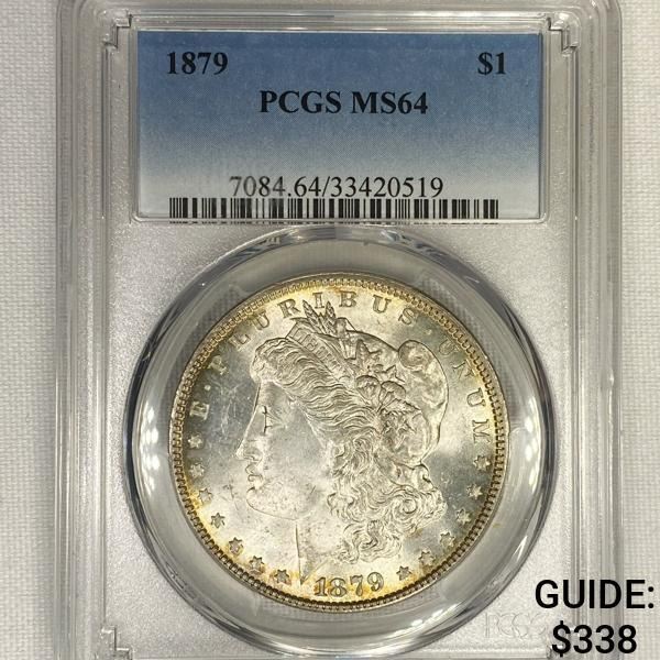 1879 Morgan Silver Dollar PCGS-MS64