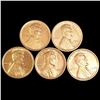 Image 1 : (5) Wheat Cents RD UNCIRCULATED